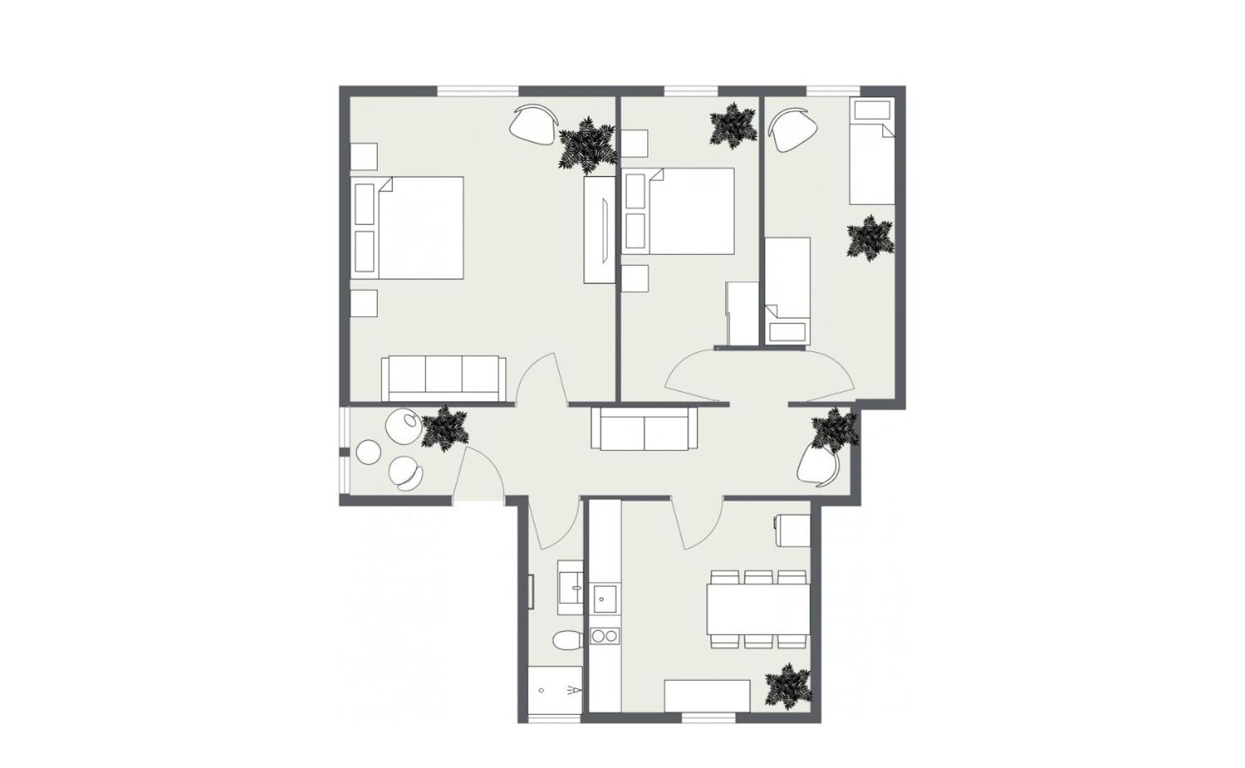 3-zimmer-appartement In Privatvilla, Zentrum, Kostenloser Parkplatz Mit Gaestekarte